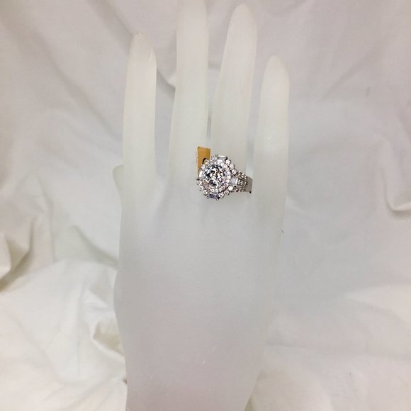 JTV Bella Luce CZ Cocktail Ring - NWT - Sz 7 - Fiery Stones! - Picture 12 of 14